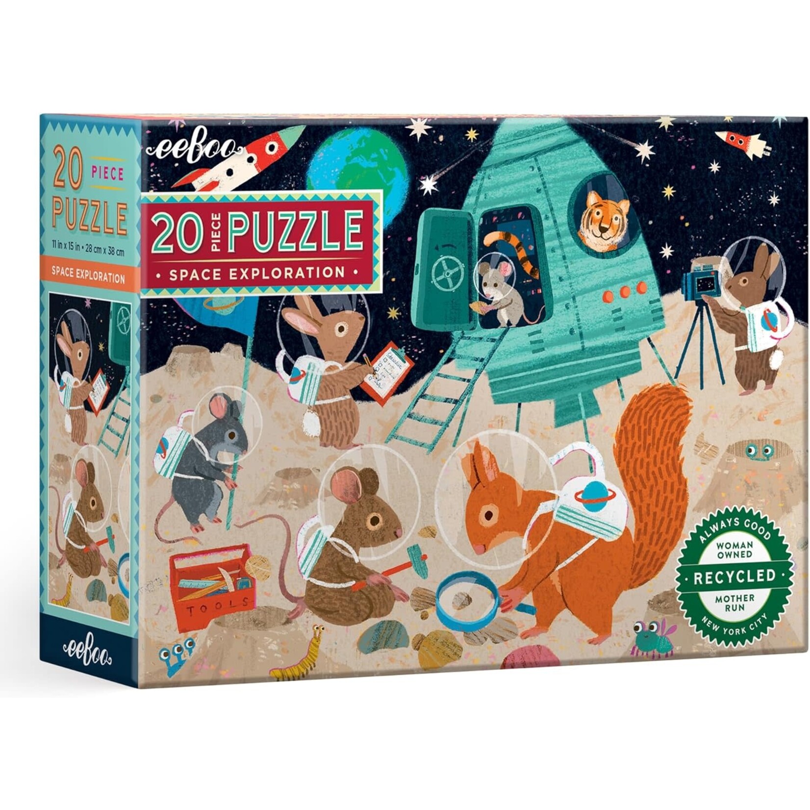eeboo Space Exploration 20 Piece Puzzle