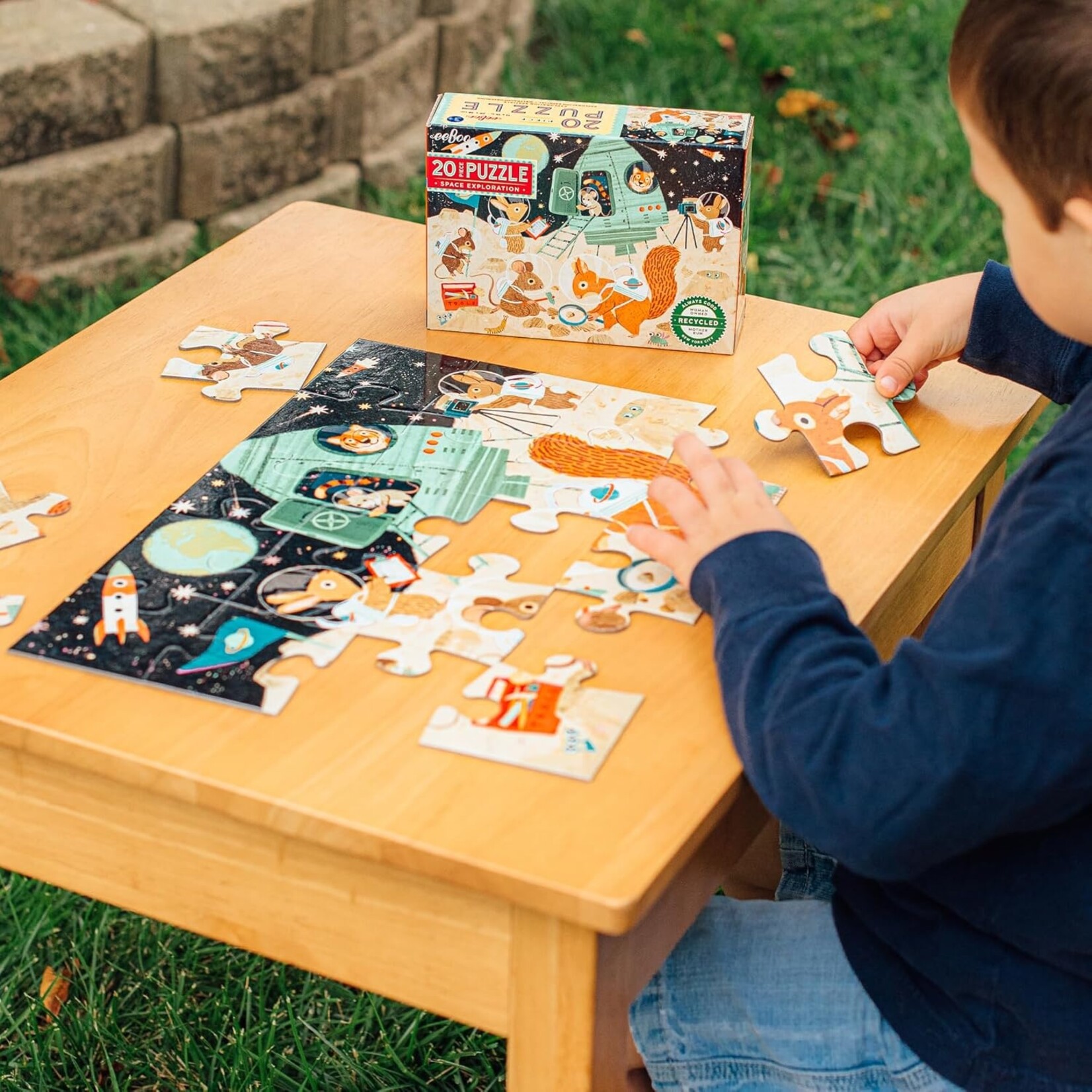 eeboo Space Exploration 20 Piece Puzzle