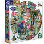 eeboo Collecting Nature 500 Piece Round Puzzle