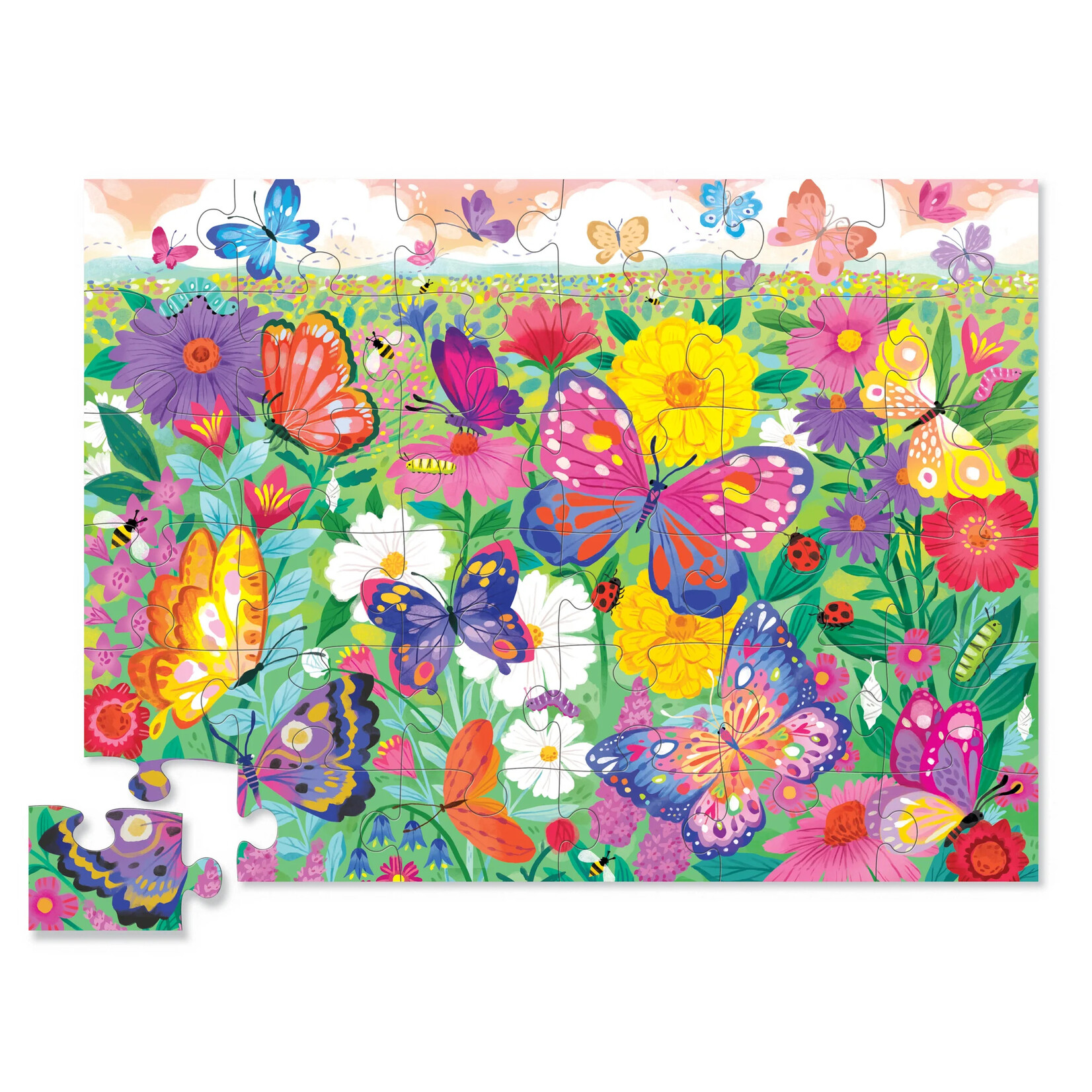 Crocodile Creek Butterfly Garden 36 Piece Puzzle