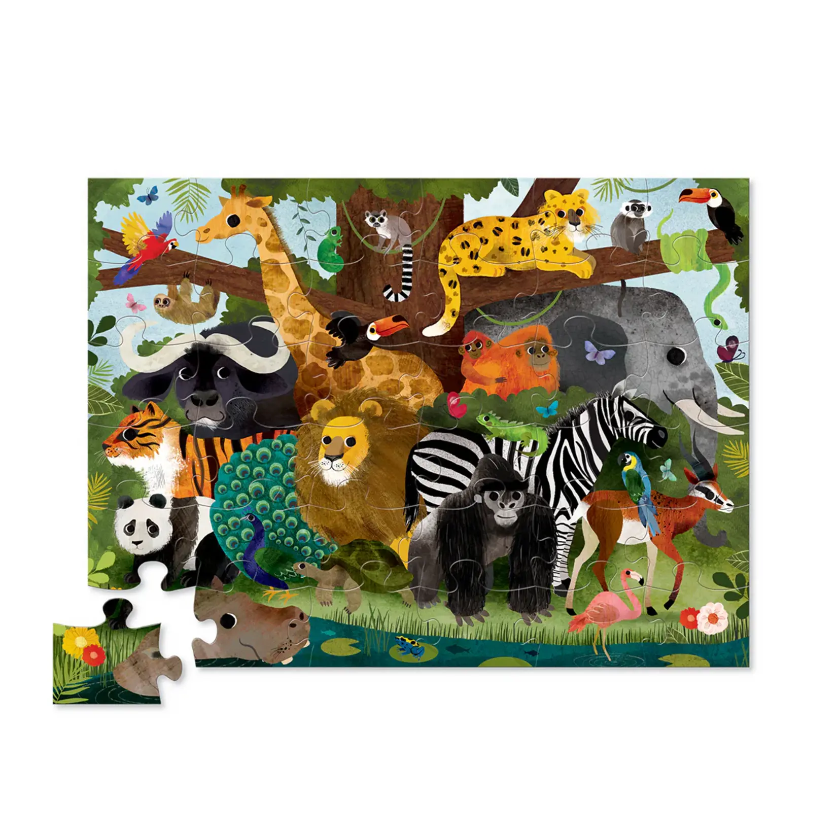 Crocodile Creek Jungle Friends 36 Piece Puzzle