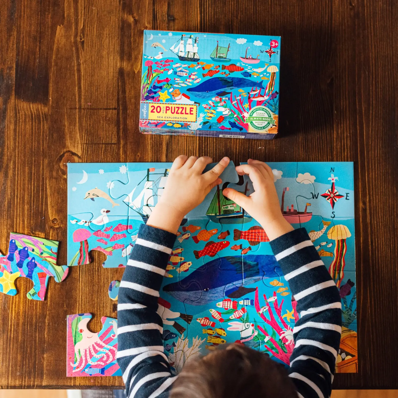 eeboo Sea Exploration 20 Piece Big Puzzle