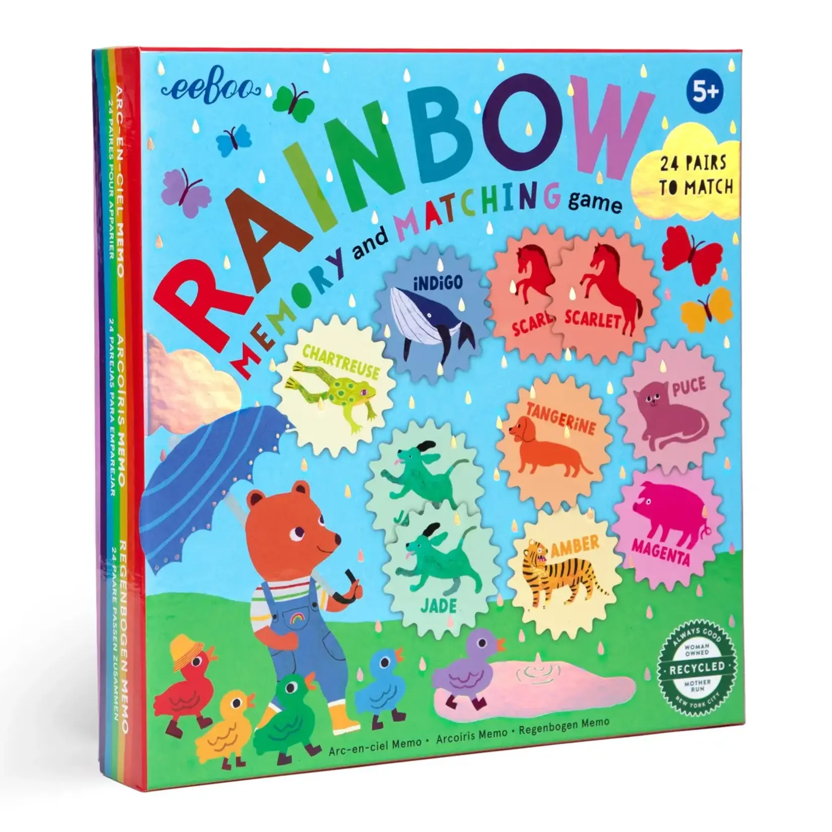 eeboo Rainbow Memory Matching Game