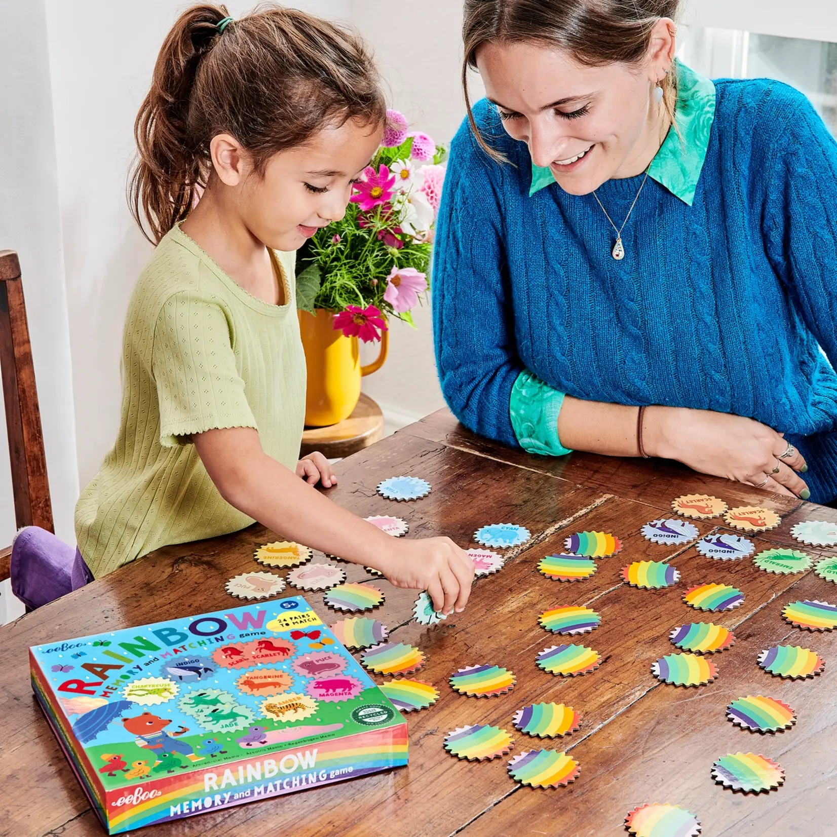 eeboo Rainbow Memory Matching Game