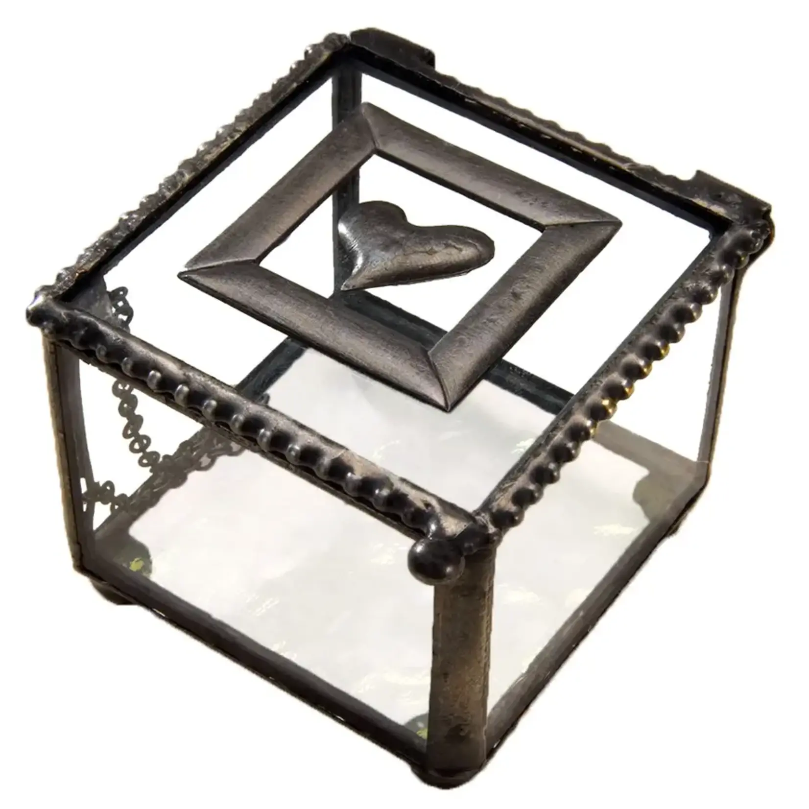 Small Jewelry Ring Box With Heart