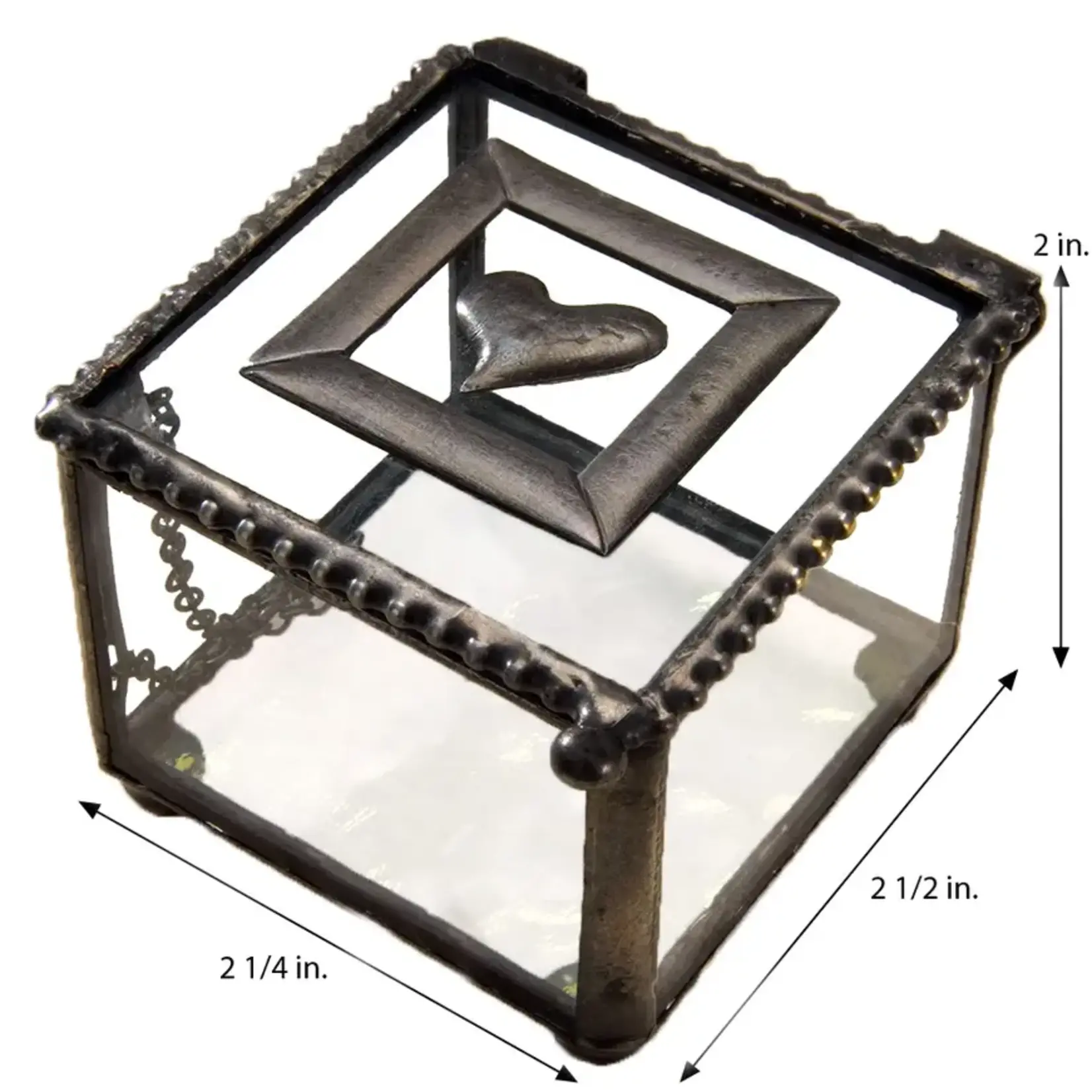 Small Jewelry Ring Box With Heart