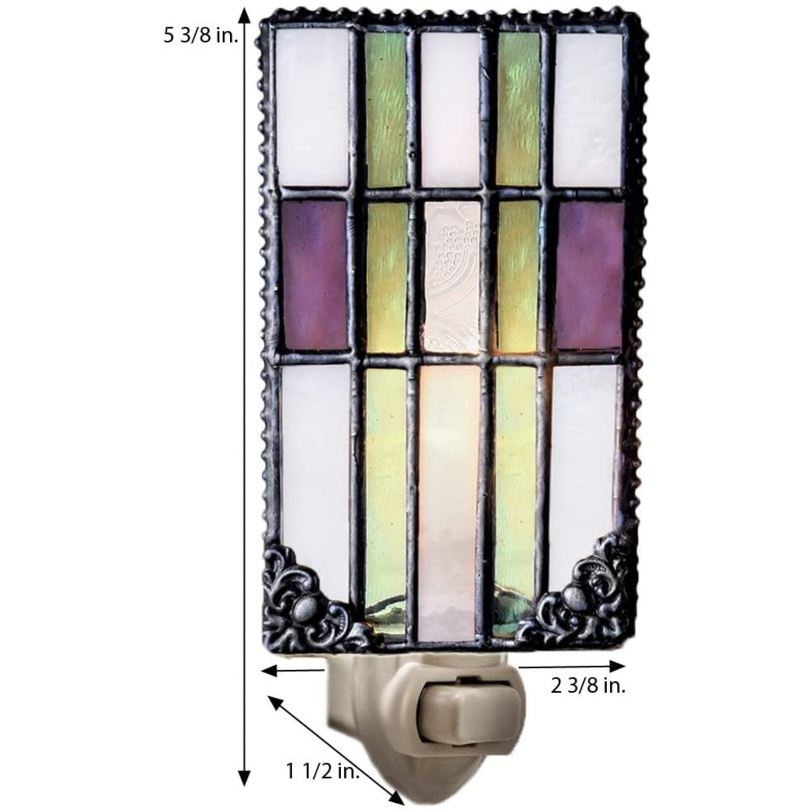 Stained Glass Mission Style Night Light