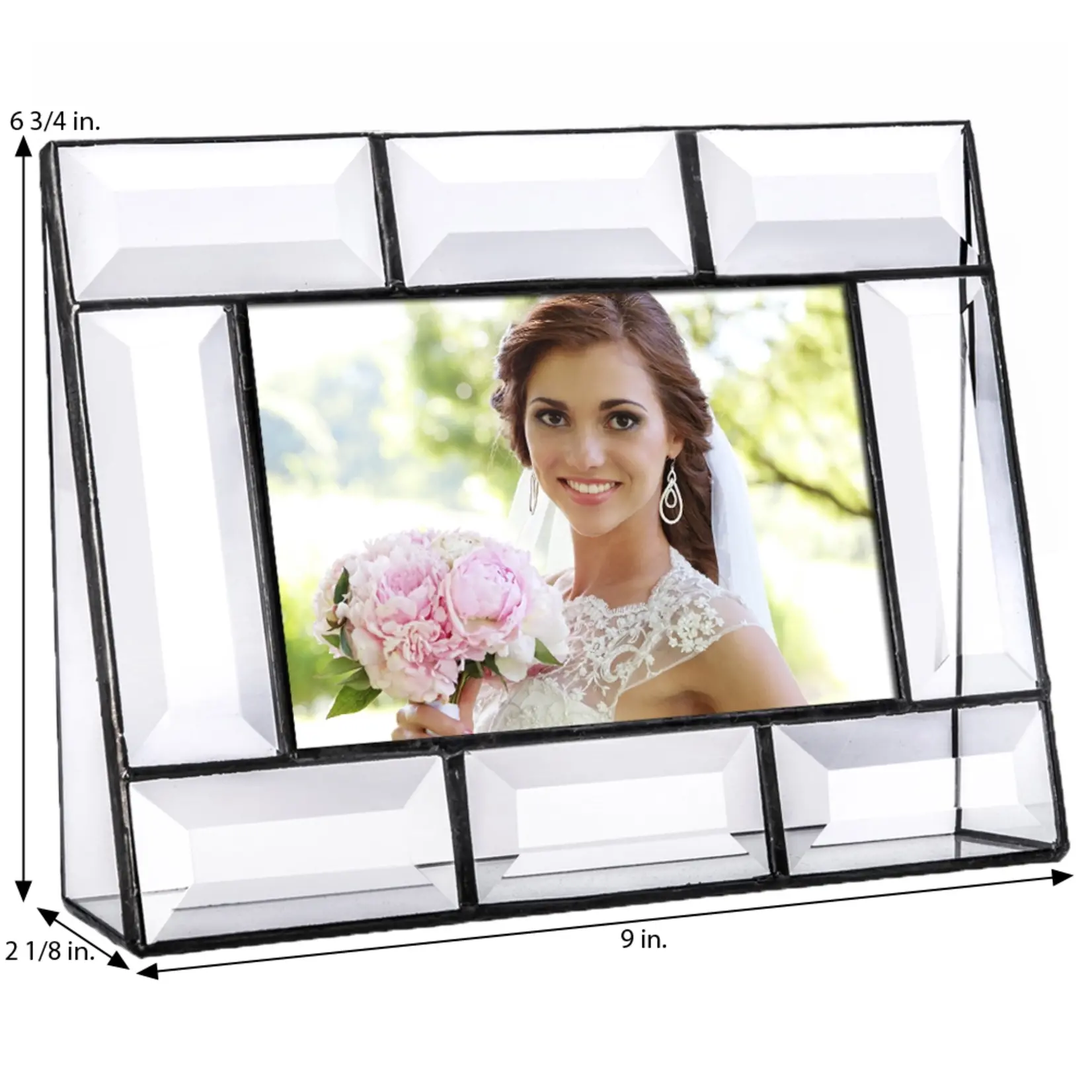 Beveled Glass Picture Frame