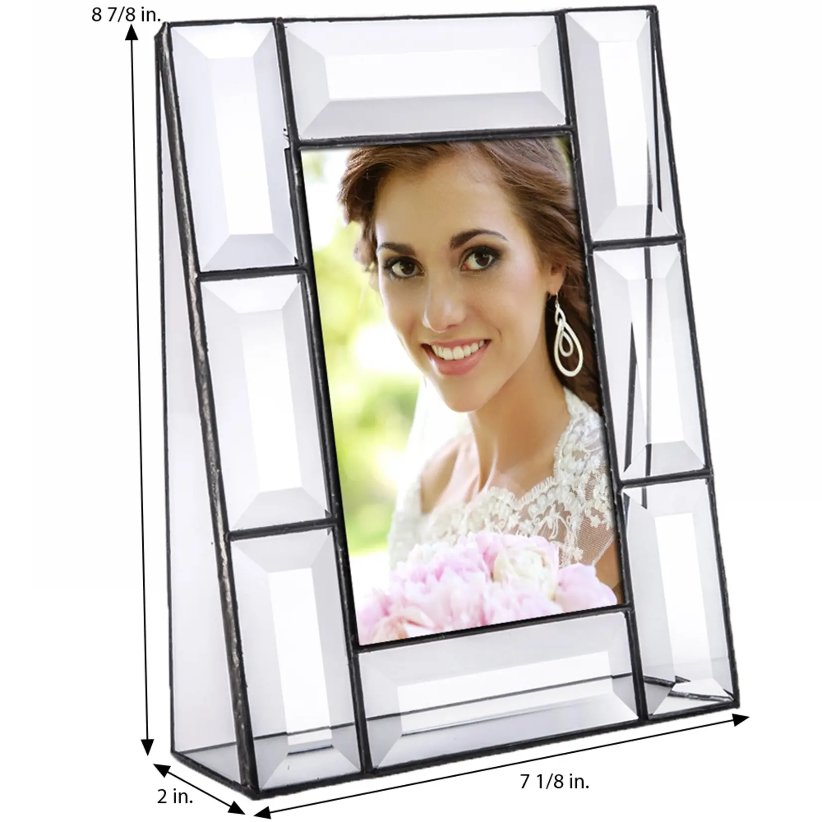 Beveled Glass Picture Frame