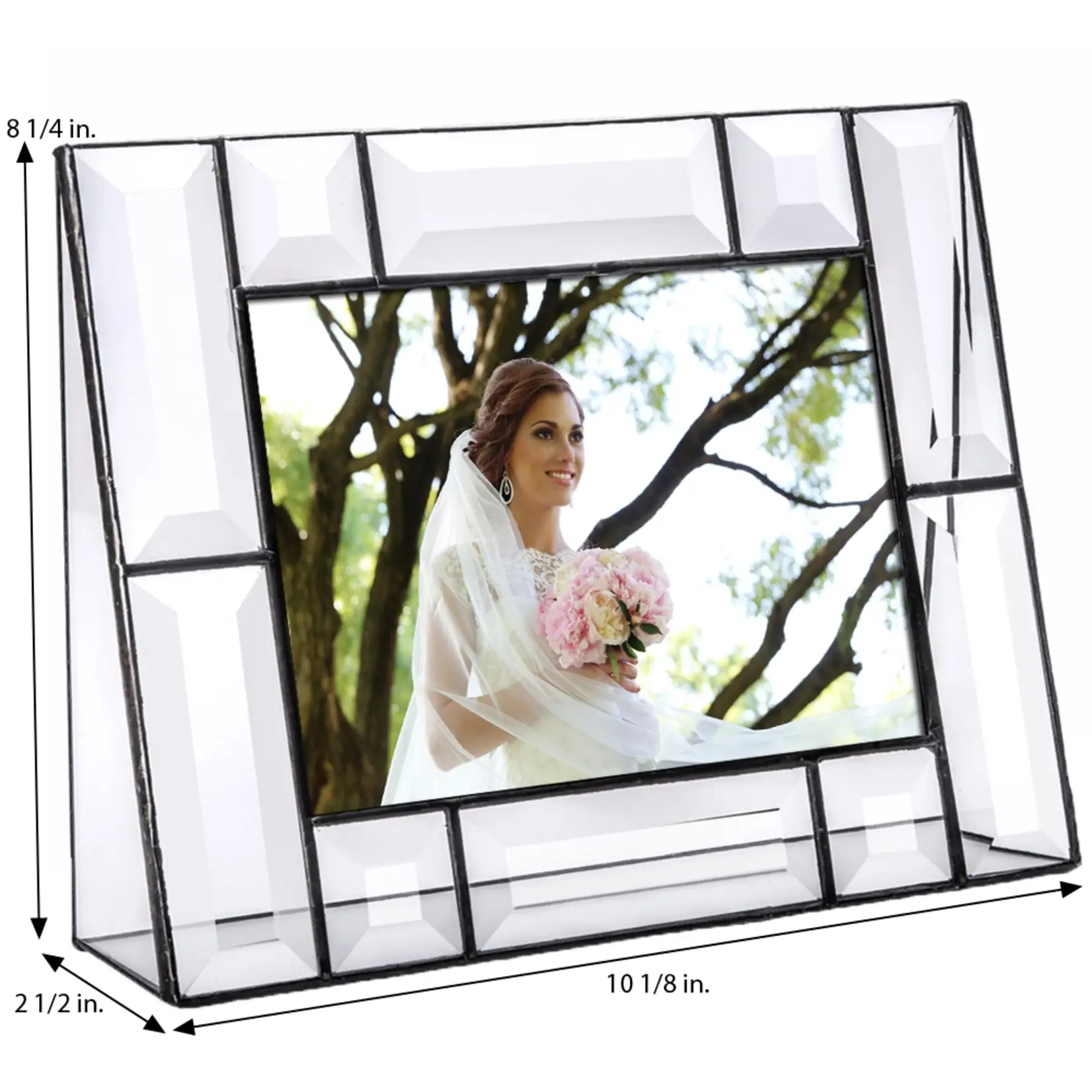 Beveled Glass Picture Frame