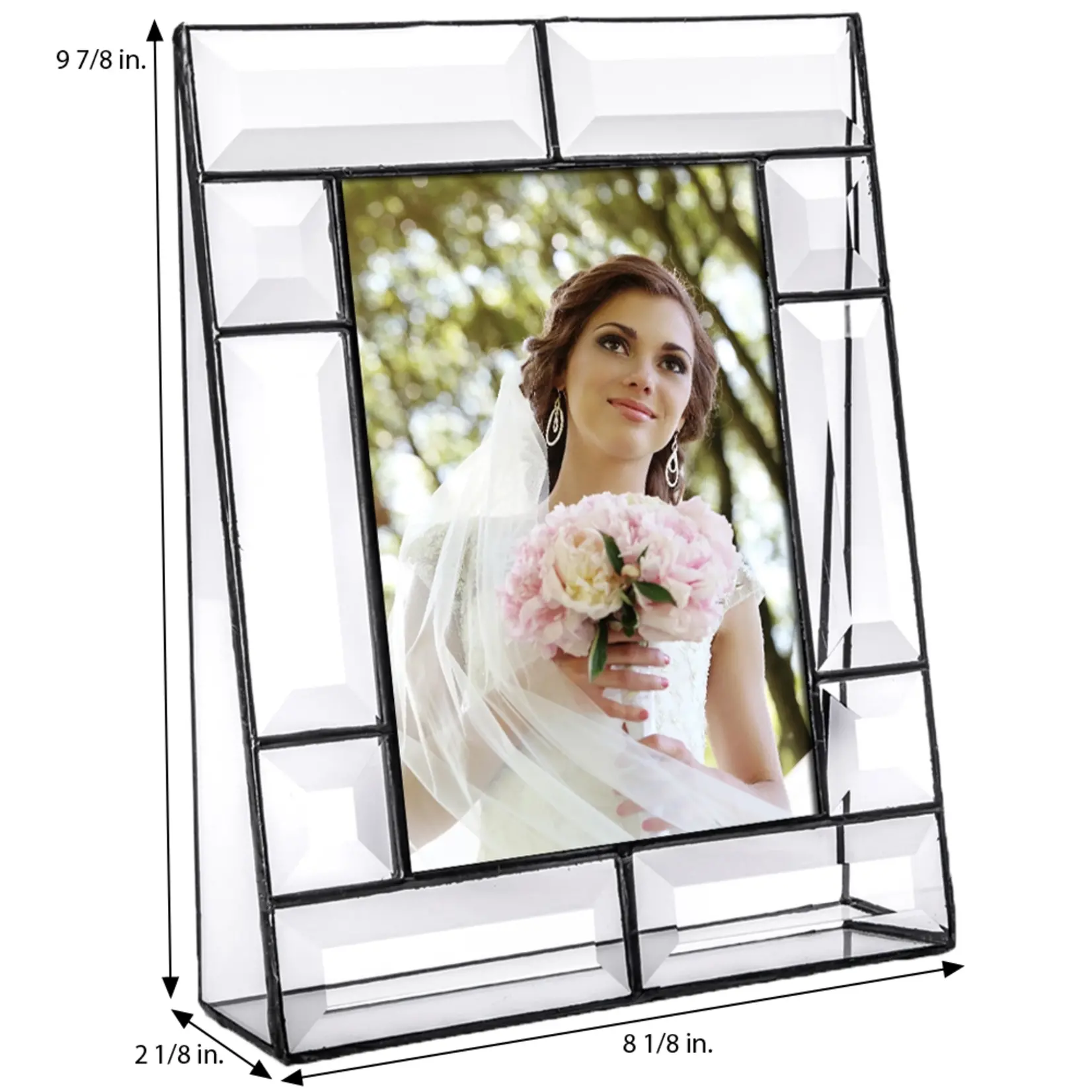 Beveled Glass Picture Frame