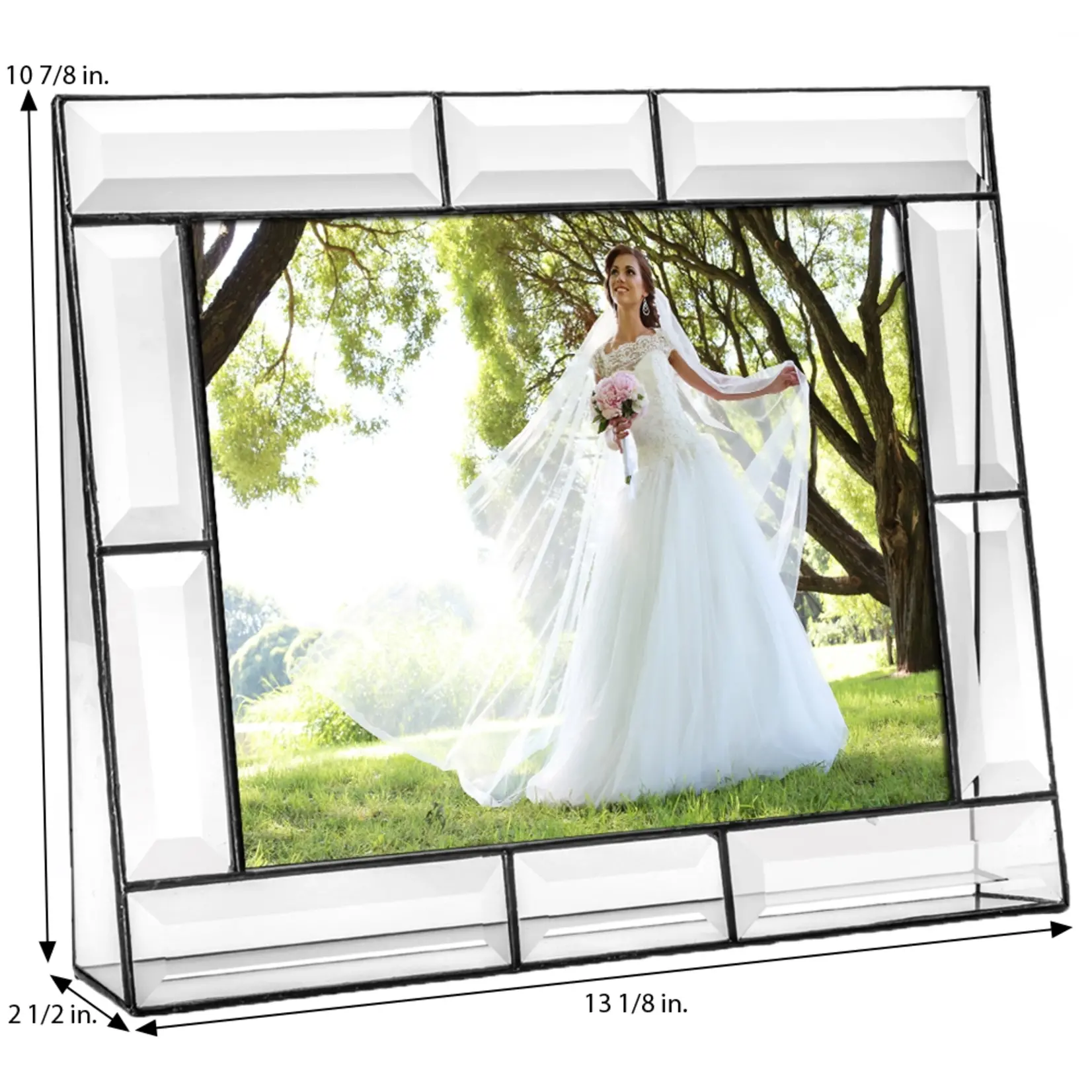 Beveled Glass Picture Frame