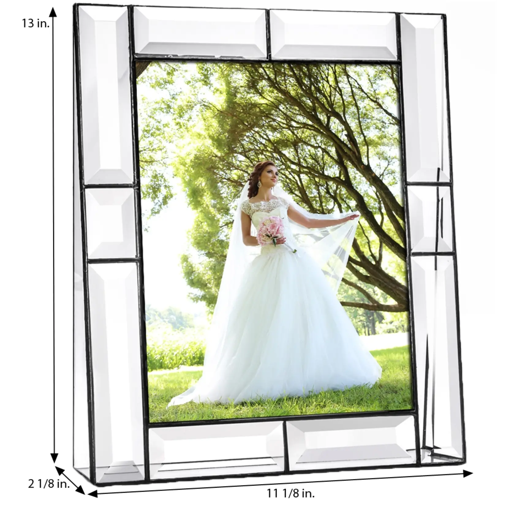 Beveled Glass Picture Frame