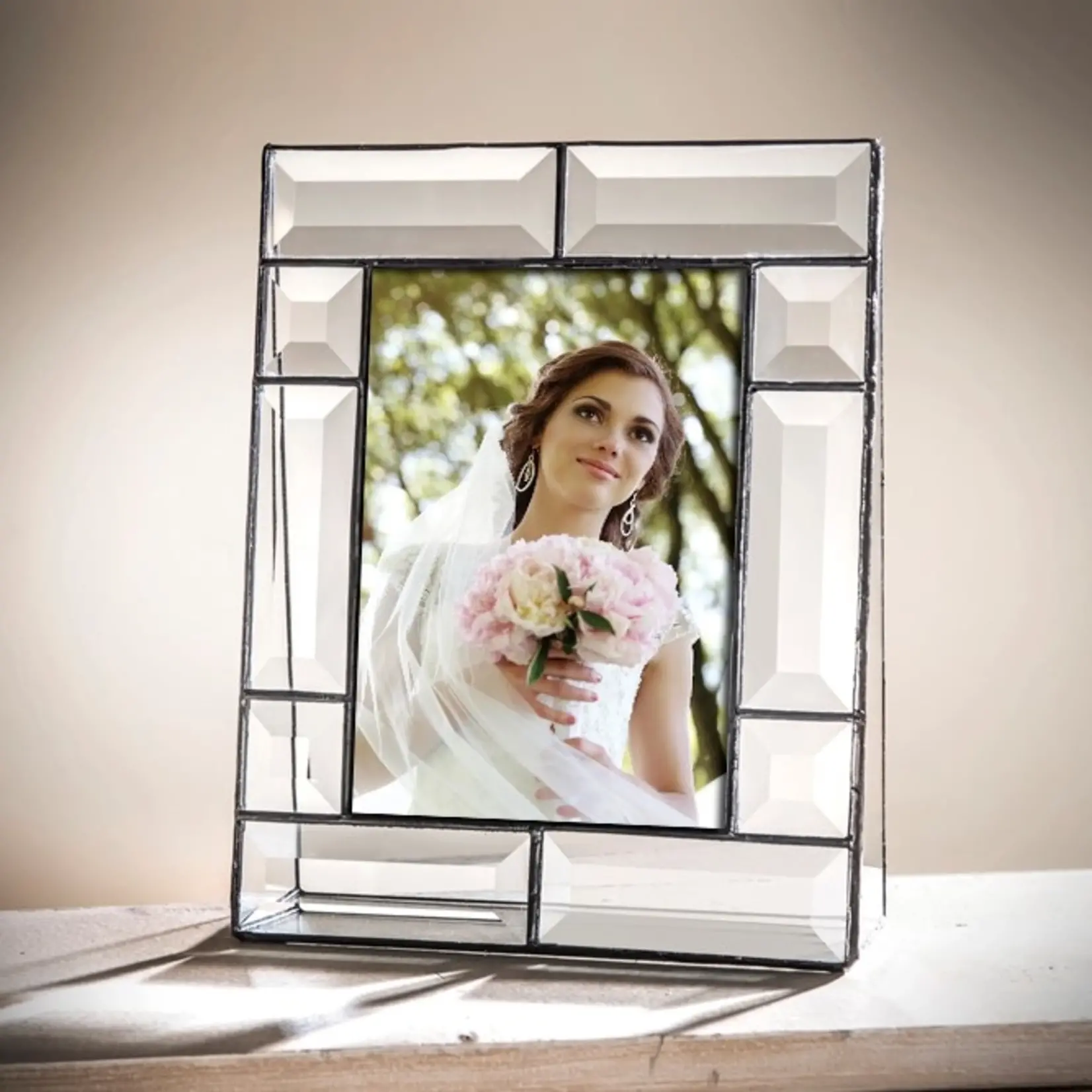 Beveled Glass Picture Frame