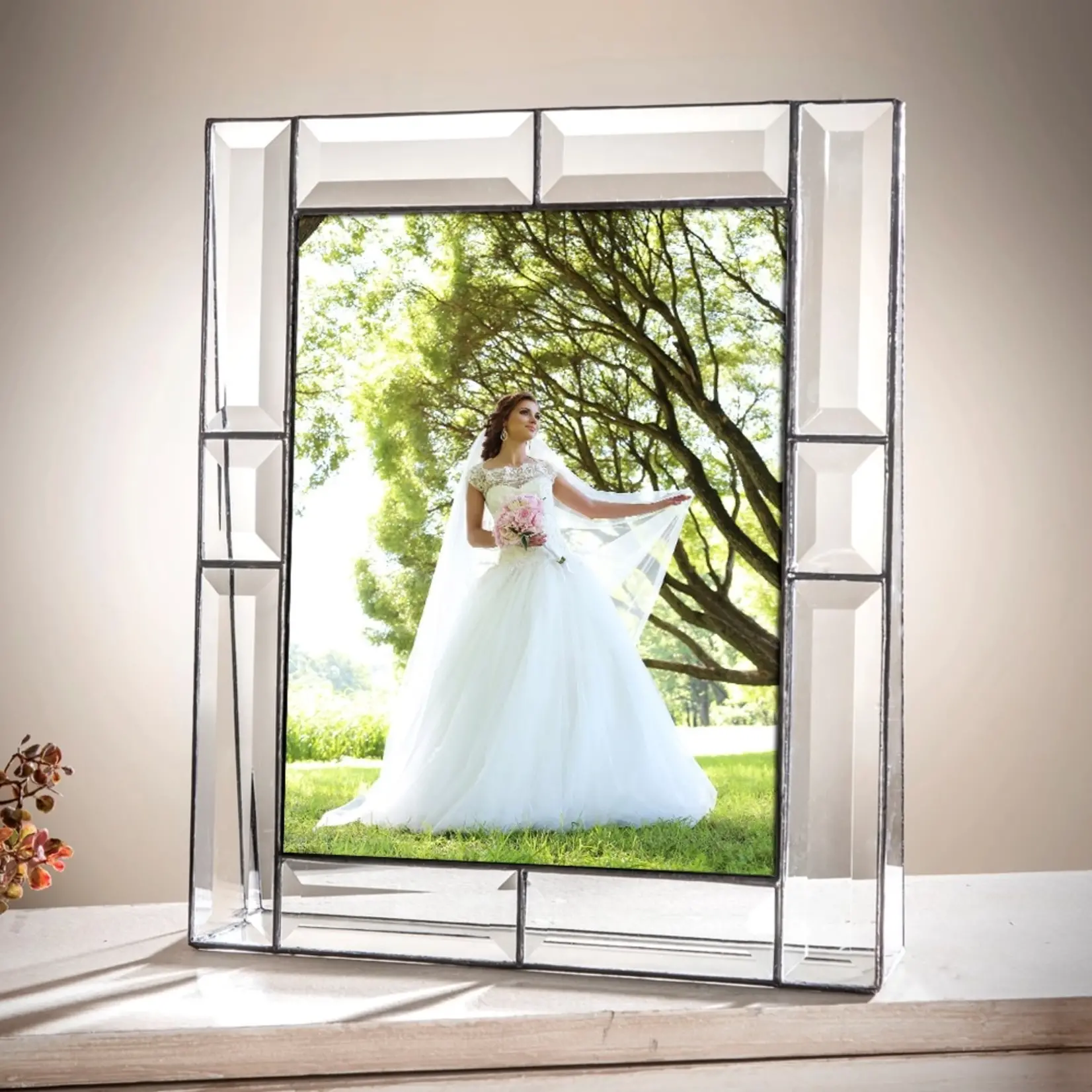 Beveled Glass Picture Frame