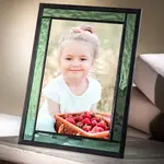 Green Stained Glass Picture Frame (4x6 or 5x7)