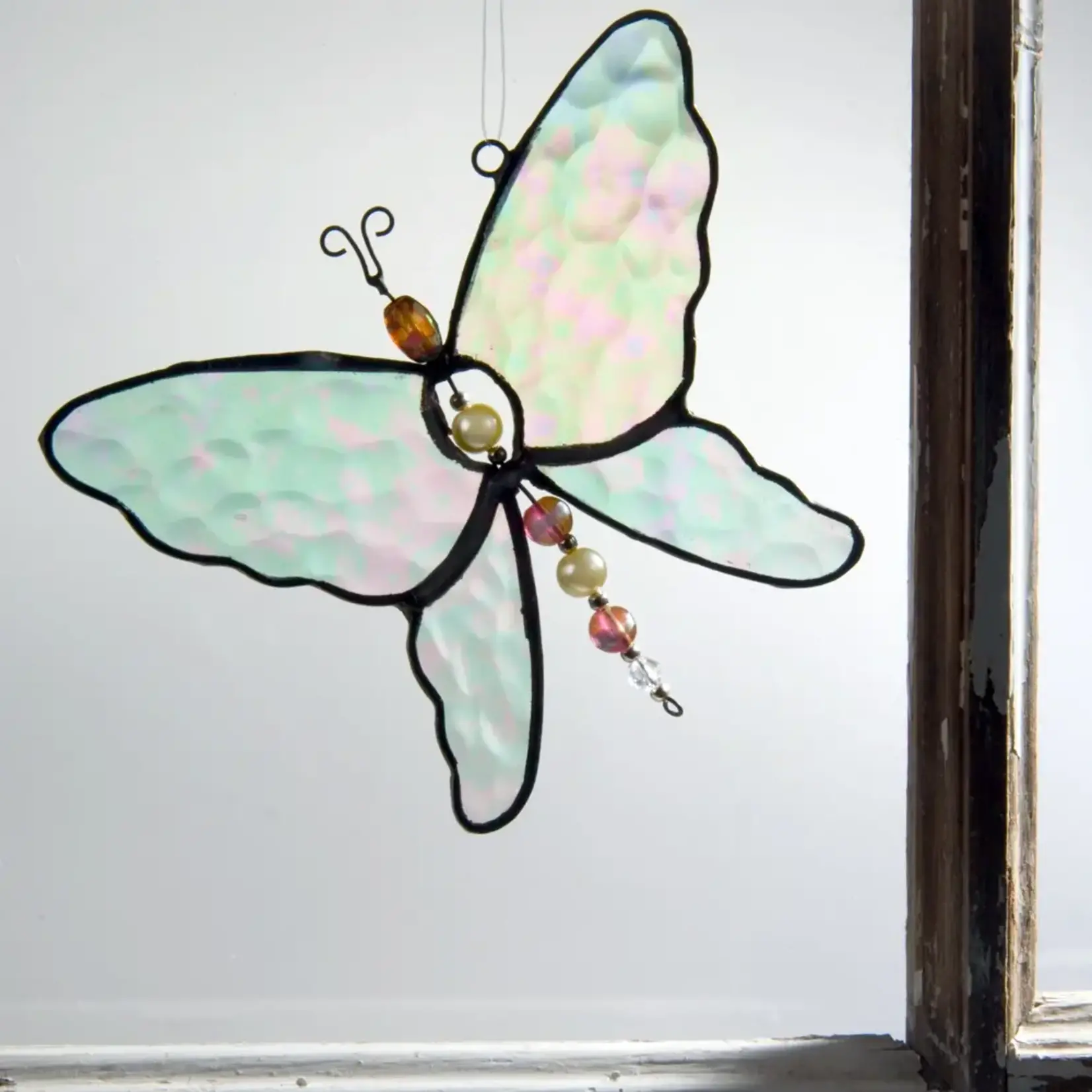Stained Glass Butterfly Ornament