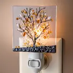 Tree Stained Glass Night Light | Brown