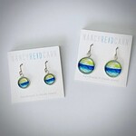Watercolor Drop Earrings - Bright Horizon (2 size options)