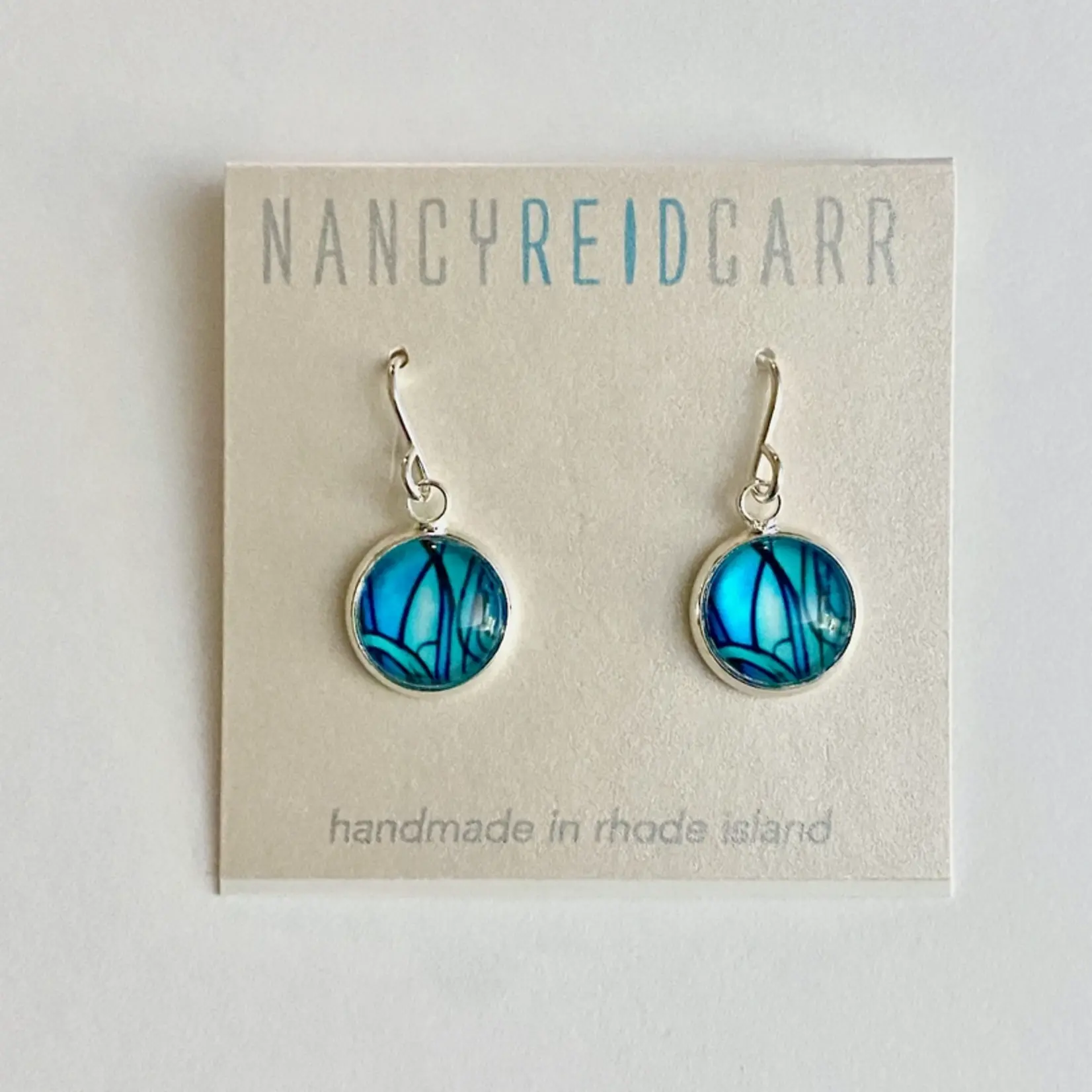 Drop Earrings - Abstract Collection - Blue/Green
