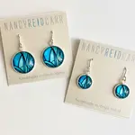 Drop Earrings - Abstract Collection - Blue/Green (2 size options)