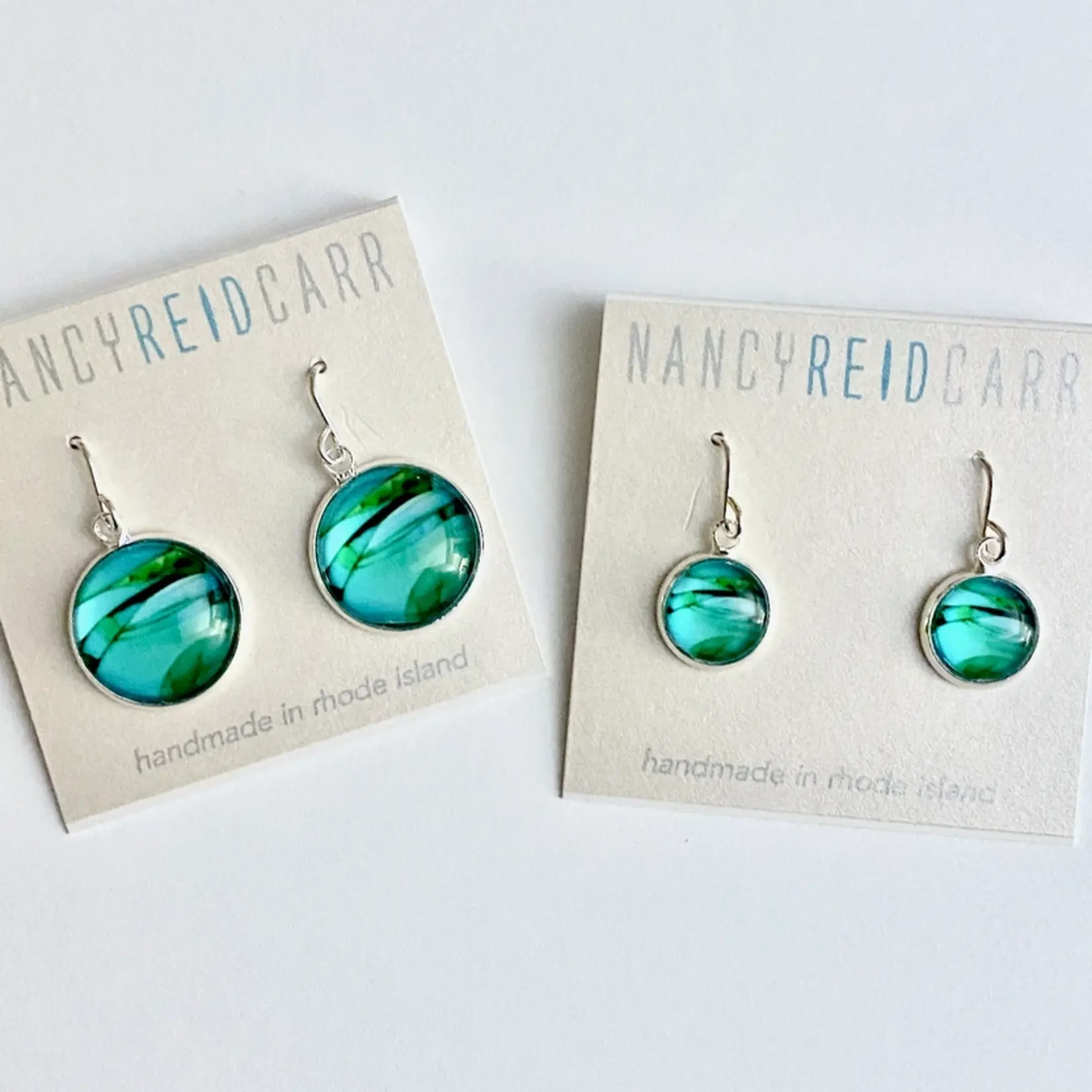 Drop Earrings - Abstract Collection - Green
