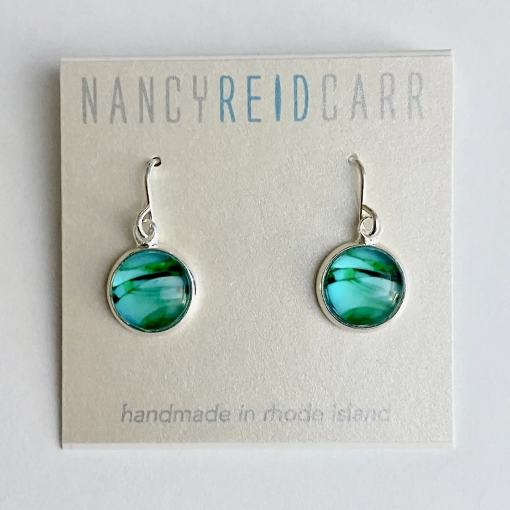 Drop Earrings - Abstract Collection - Green