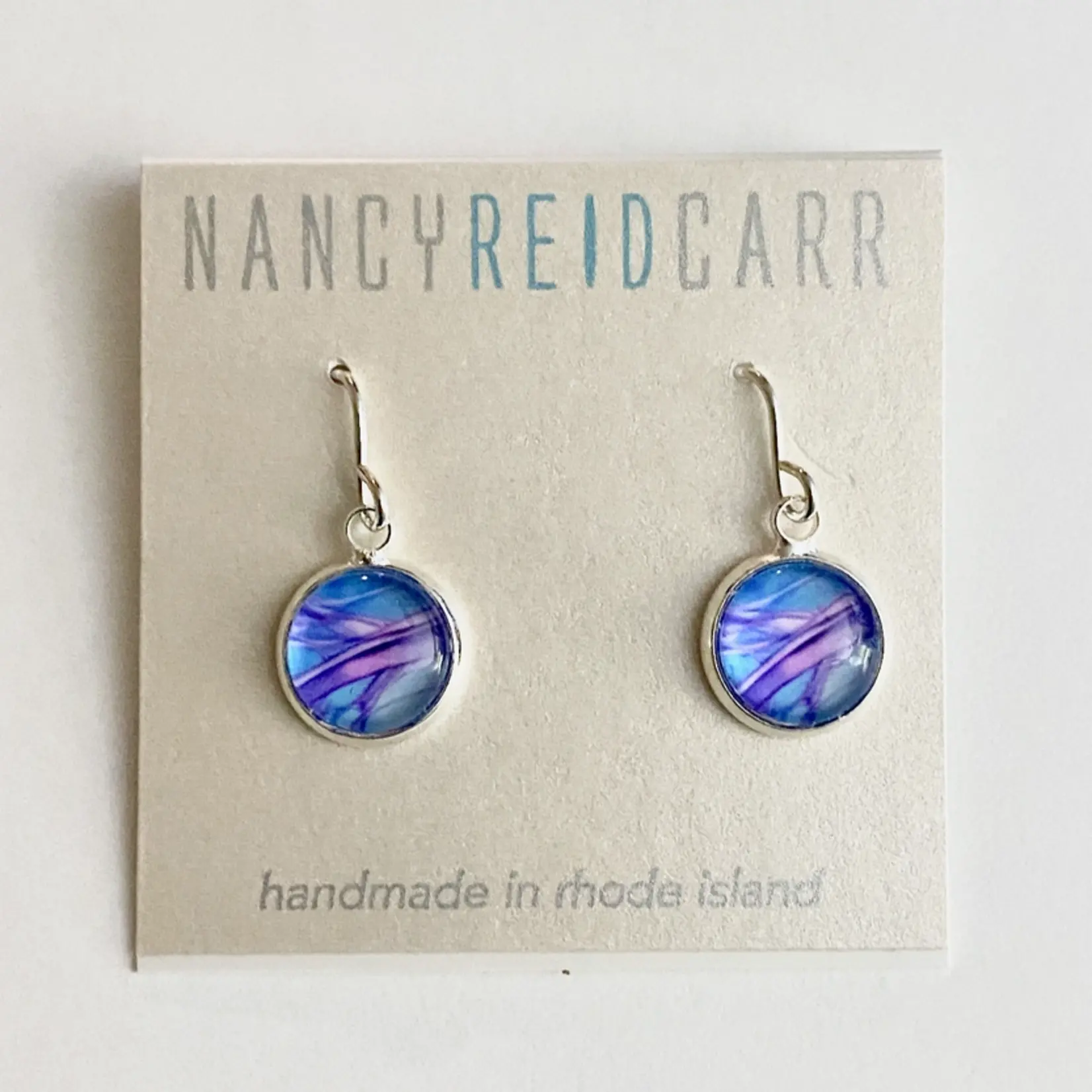 Drop Earrings - Abstract Collection - Blue/Purple