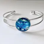 Bangle Bracelet - Abstract Collection - Blue