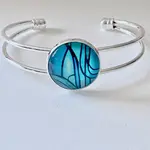 Bangle Bracelet - Abstract Collection - Blue/Green