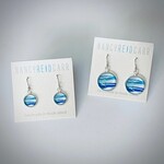 Watercolor Drop Earrings - Blue Breeze (2 size options)