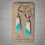 Modern Boho Trapezoid Earrings - Turquoise