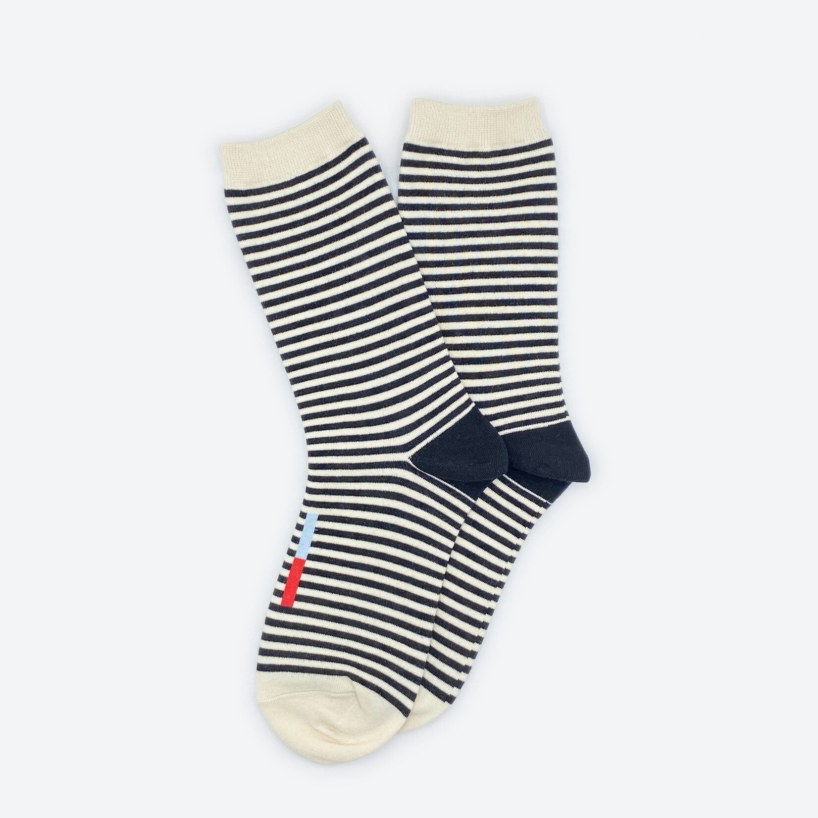 Cole Black & White Striped Socks (2 size options)