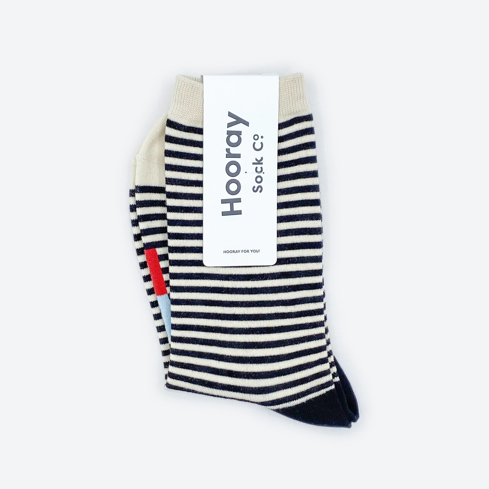 Cole Black & White Striped Socks (2 size options)