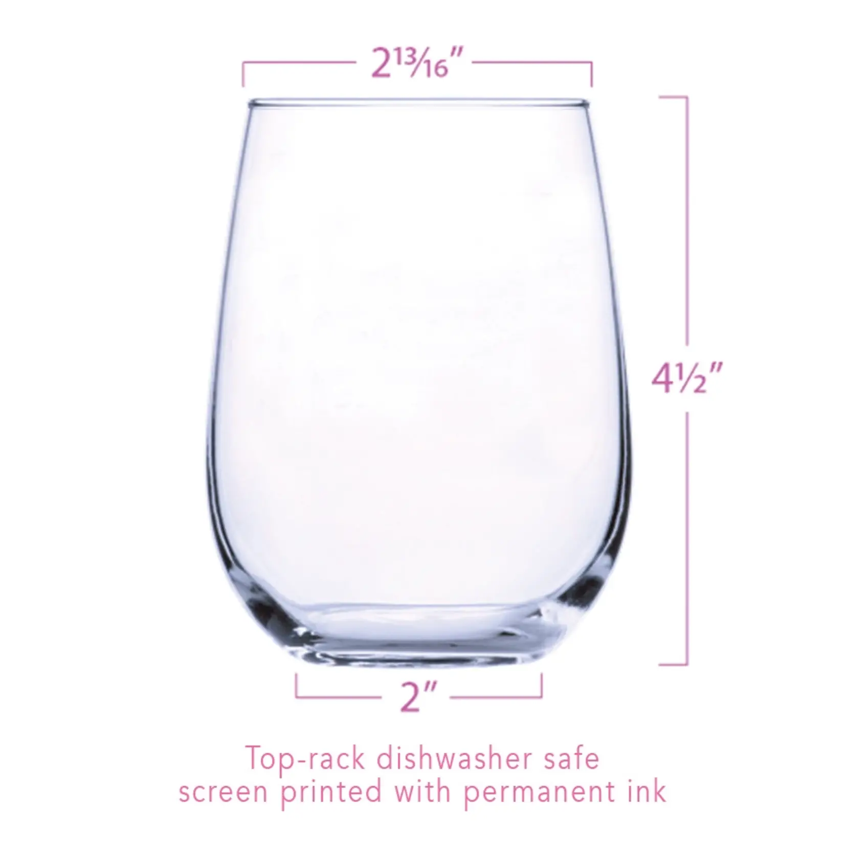 Bumble Bee Stemless Wine Glass