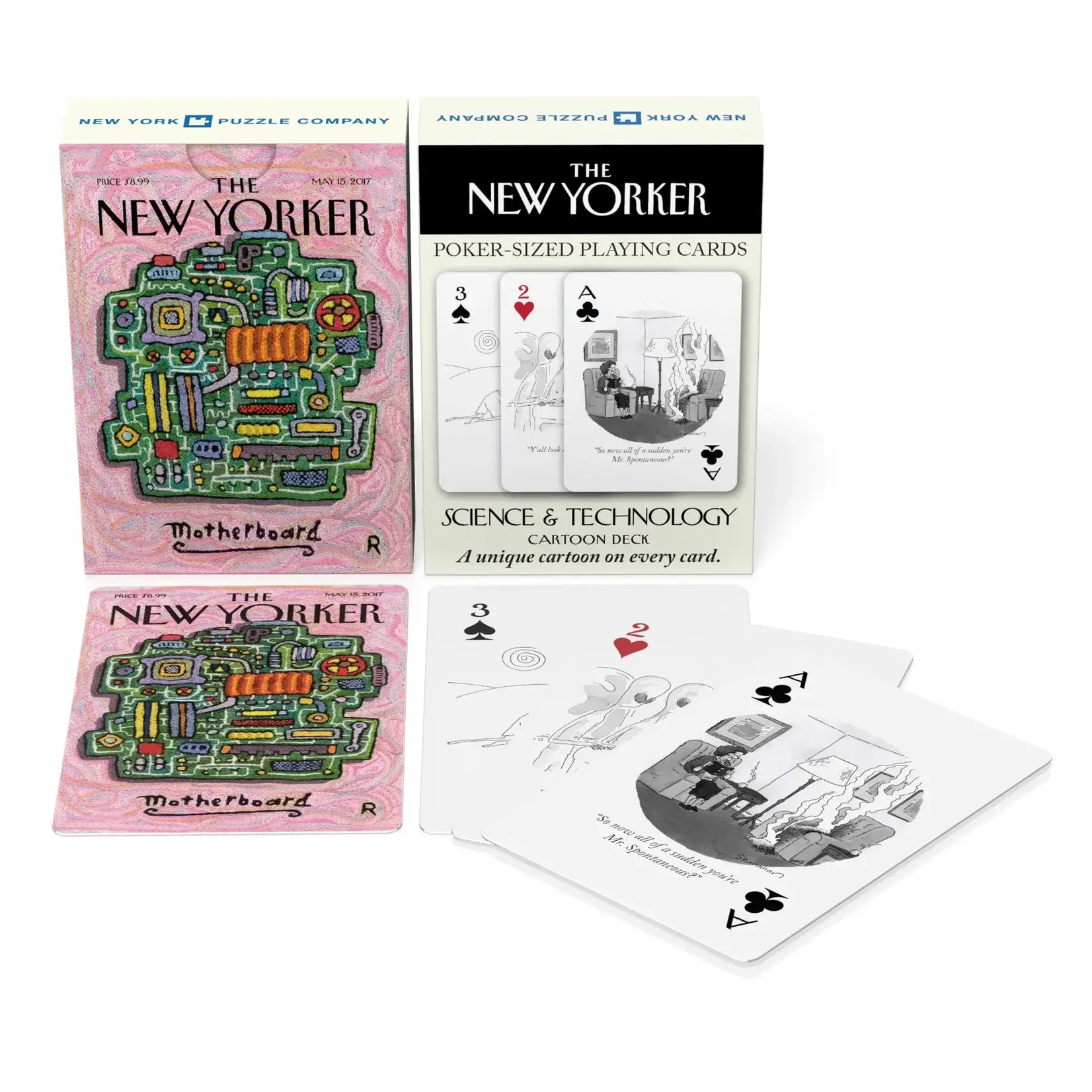Science Cartoons Playing Cards Single Standard Deck