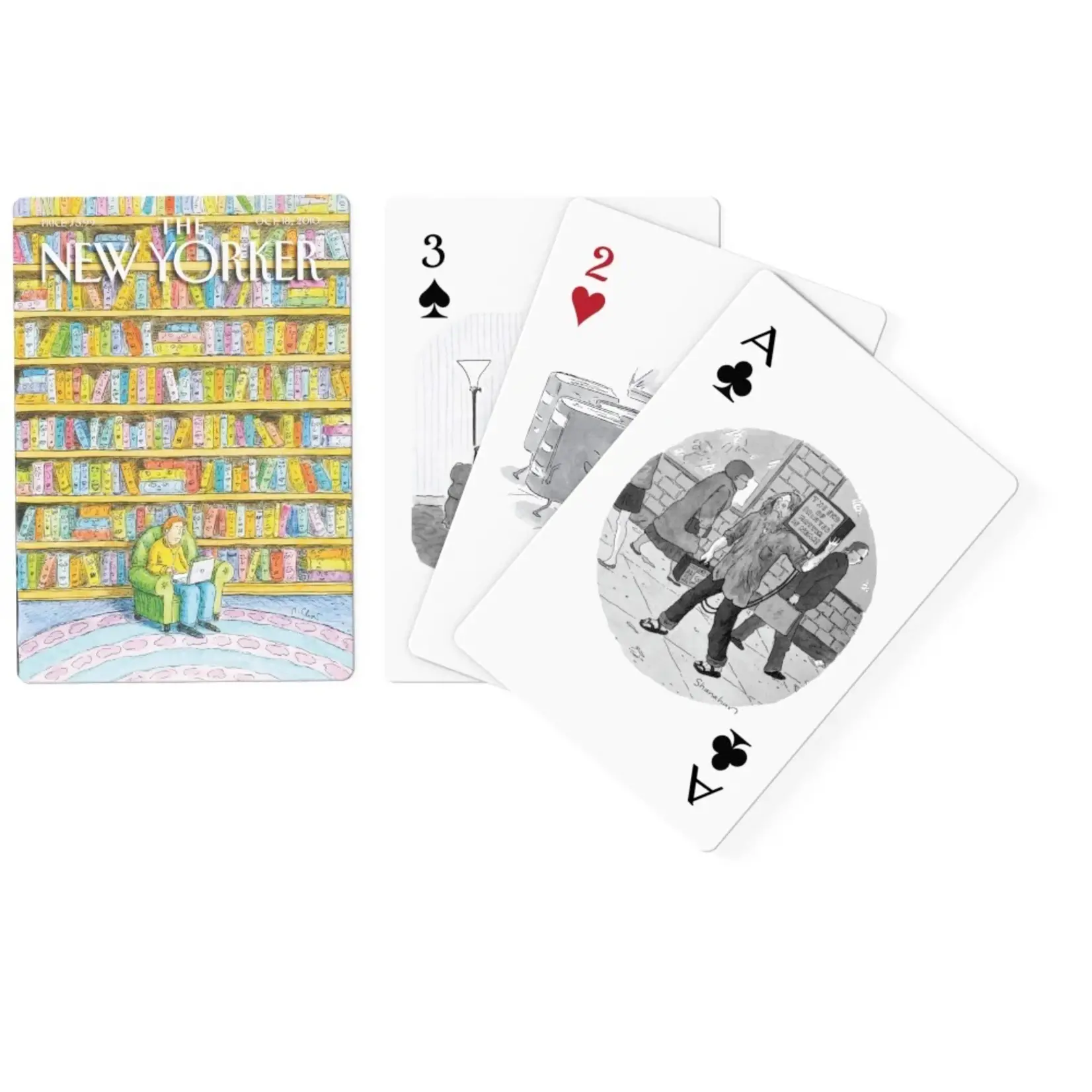 Book Lover Cartoons Playing Cards Single Standard Deck