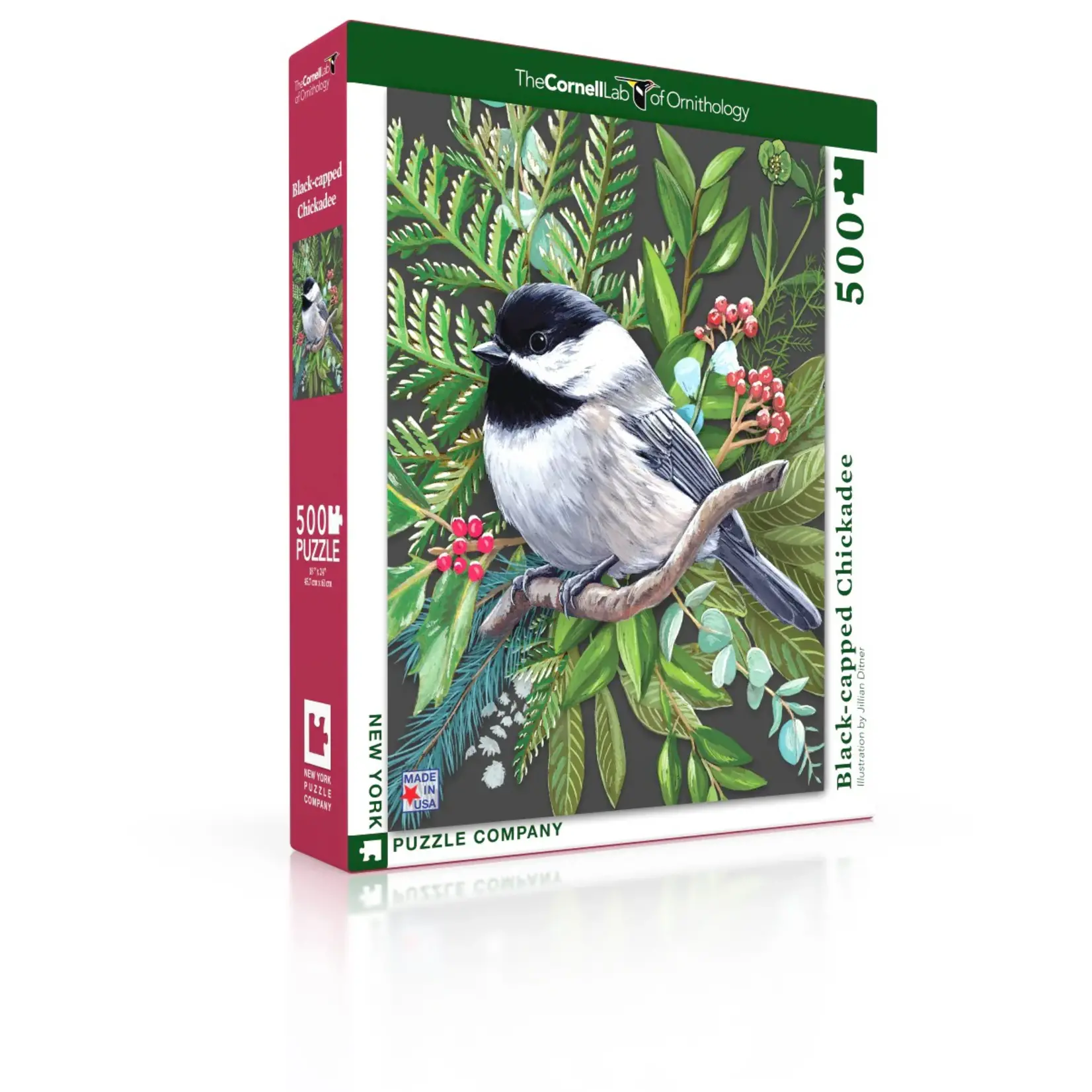 Black-capped Chickadee 500 Piece Puzzle