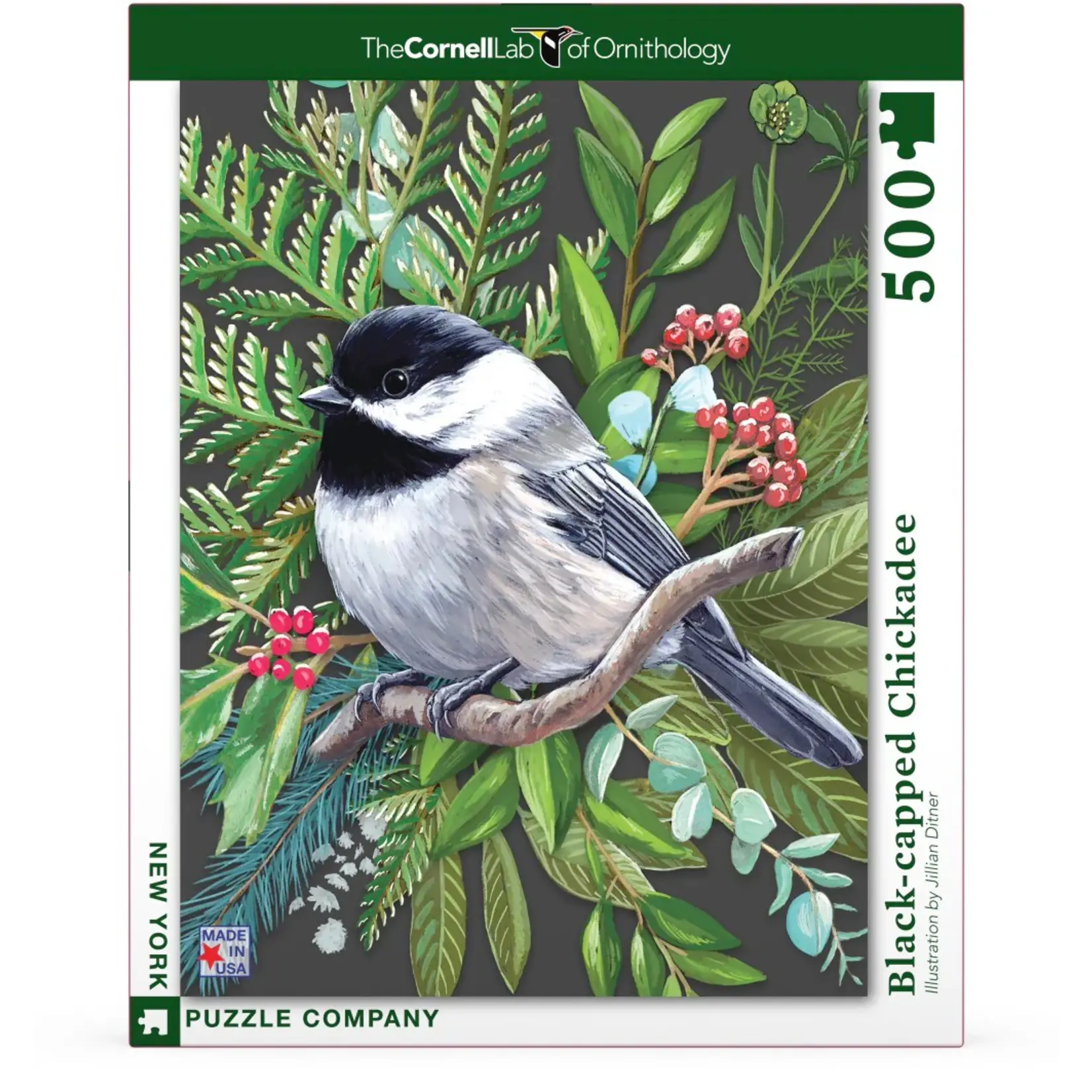 Black-capped Chickadee 500 Piece Puzzle