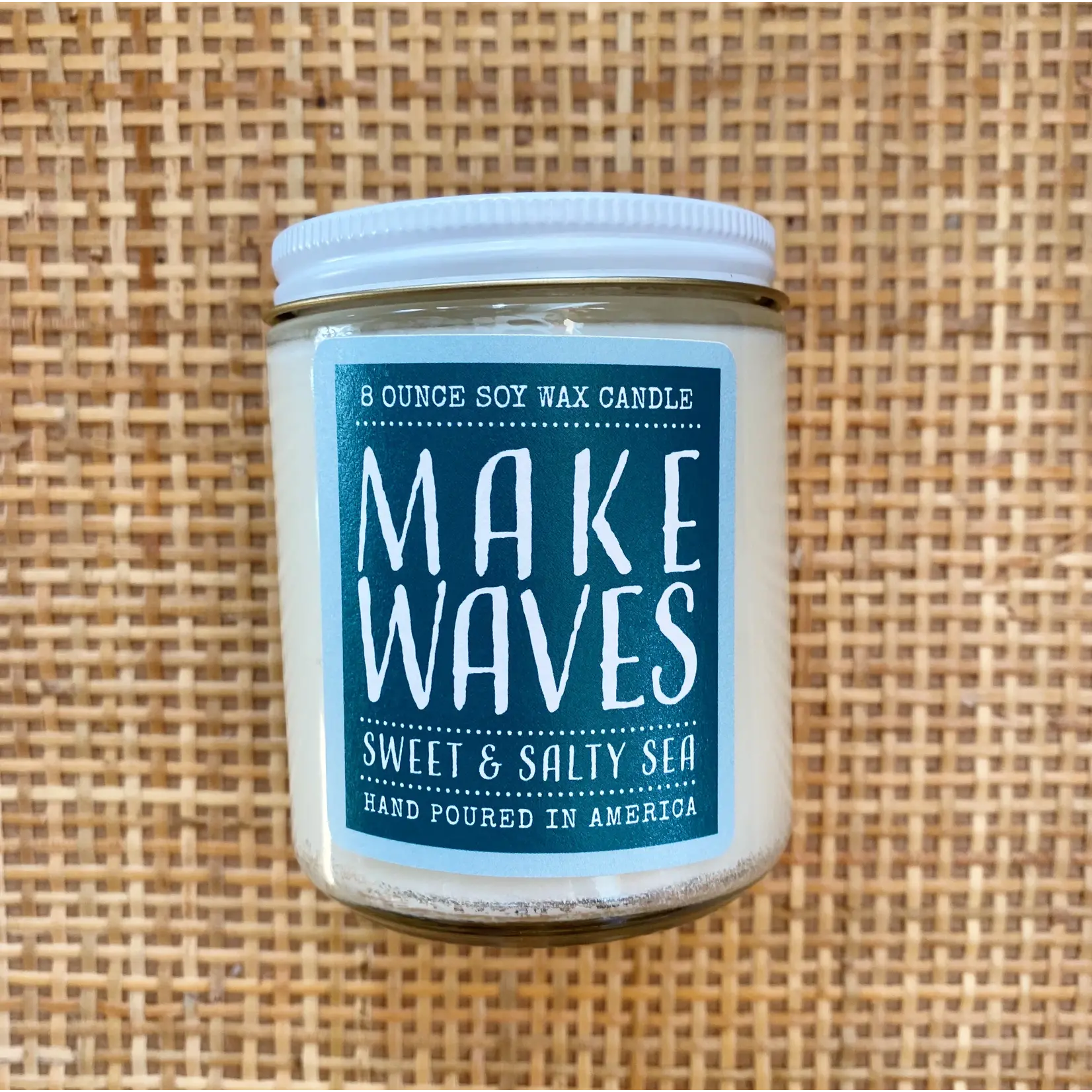 Make Waves Candle 8oz: Sweet & Salty Sea