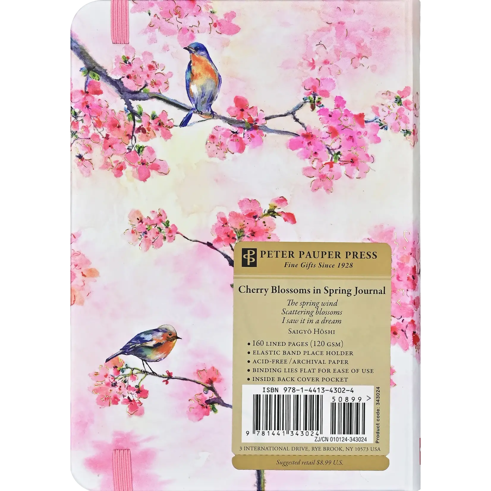 Peter Pauper Press Cherry Blossoms in Spring Journal