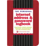 Peter Pauper Press The Personal Internet Address & Password Logbook (Red)