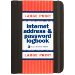 Peter Pauper Press Large Print Internet Address & Password Logbook