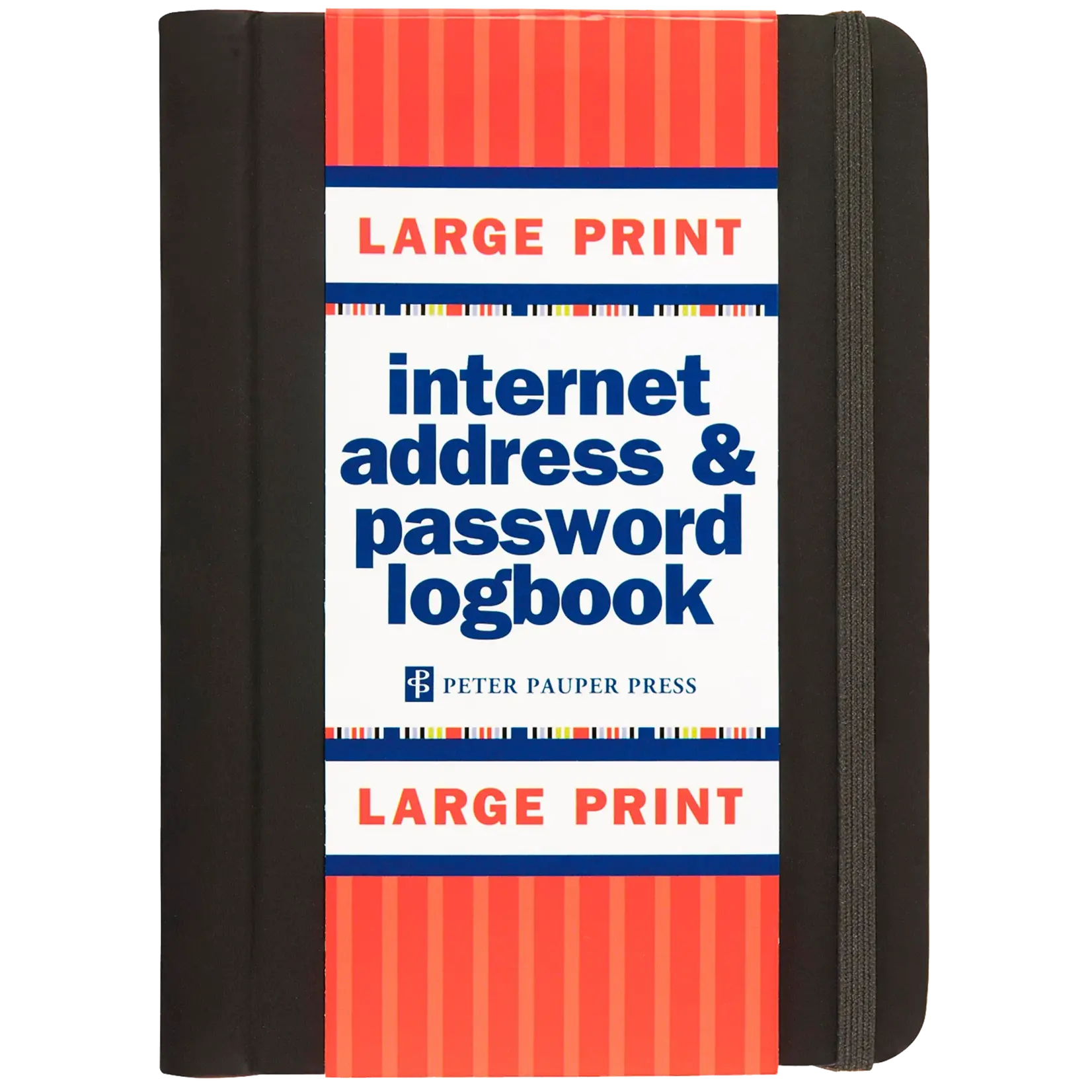 Peter Pauper Press Large Print Internet Address & Password Logbook