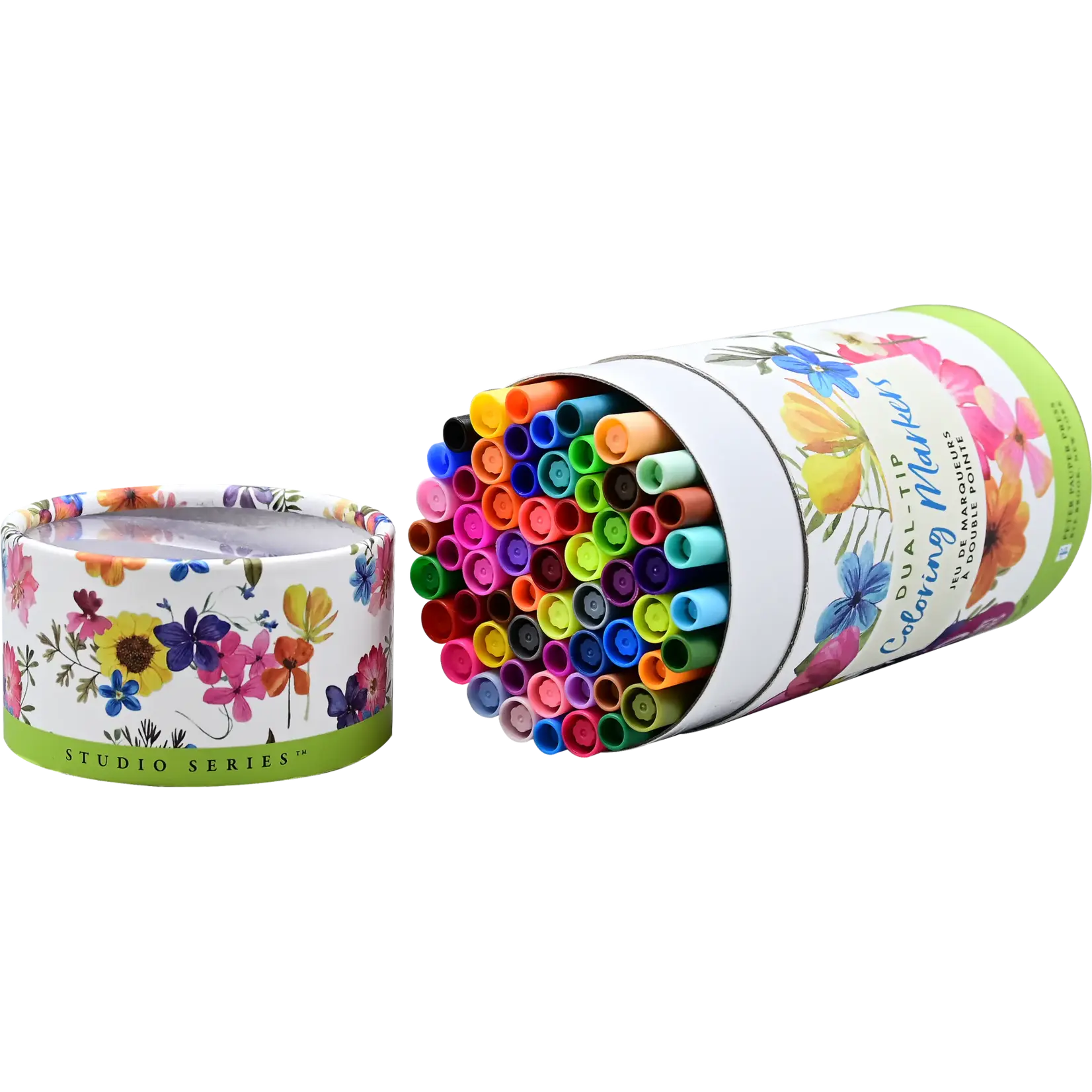 Peter Pauper Press Studio Series Dual-Tip Coloring Markers (set of 60)