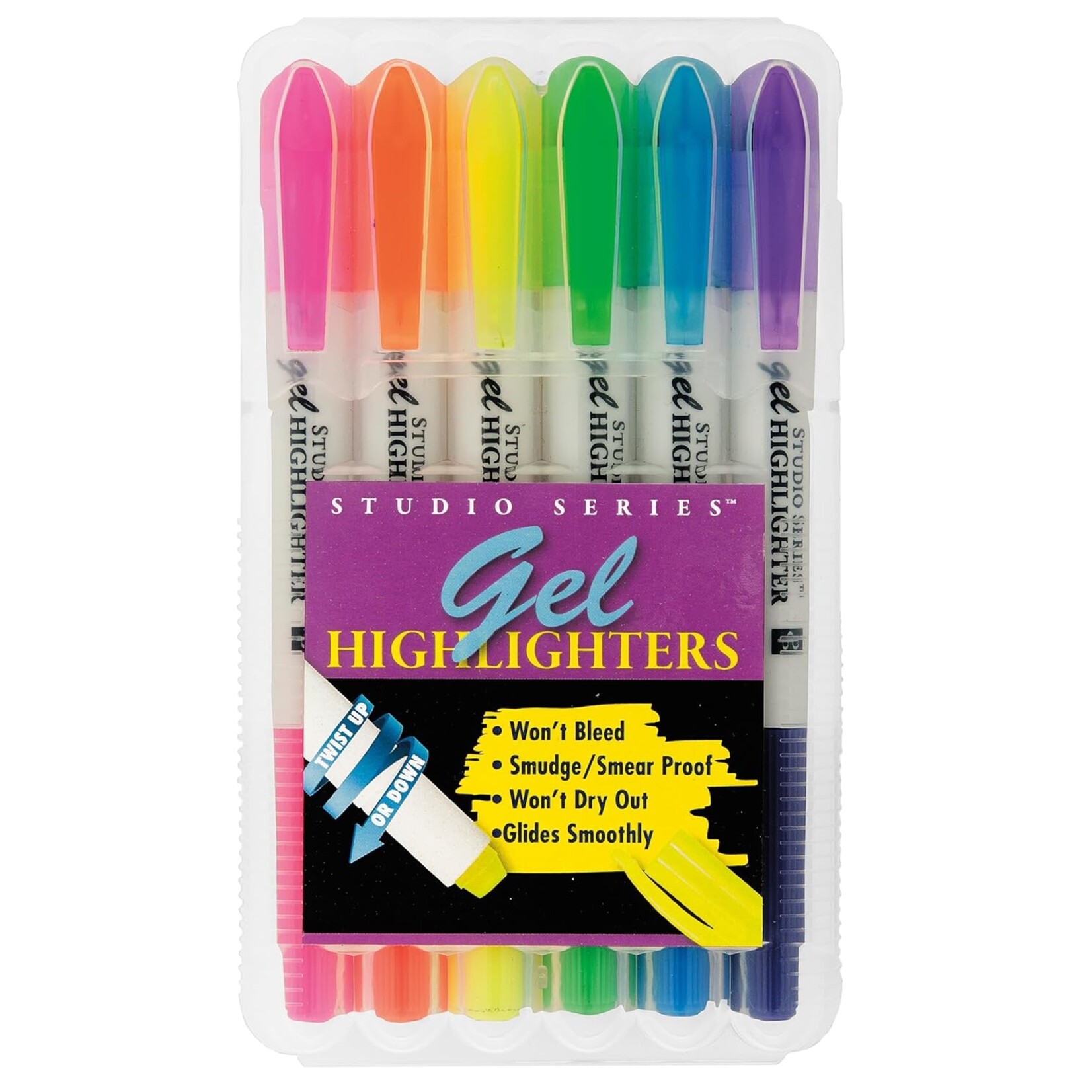 Peter Pauper Press Studio Series Gel Highlighters (set of 6)