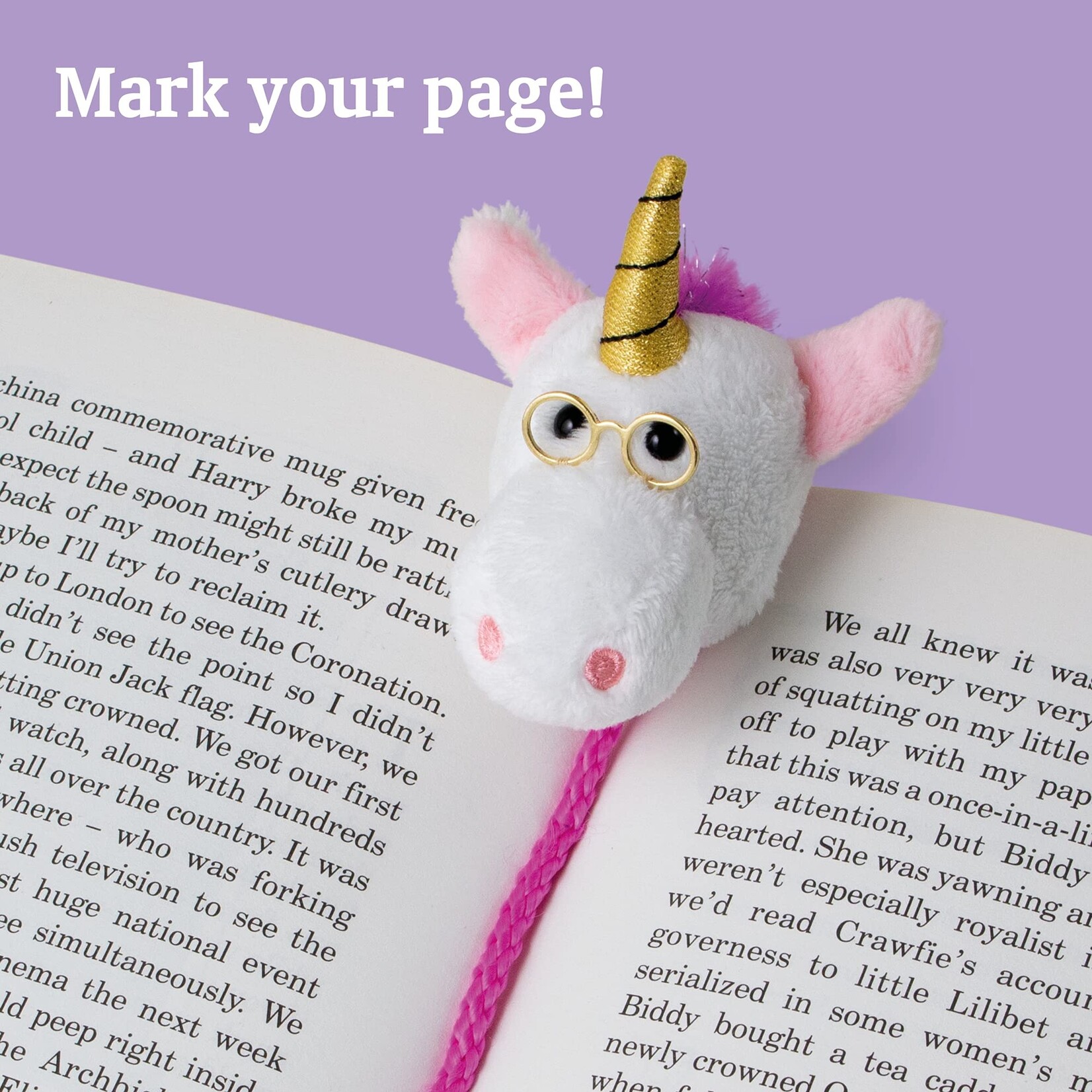 Book-Tails Bookmark - Unicorn