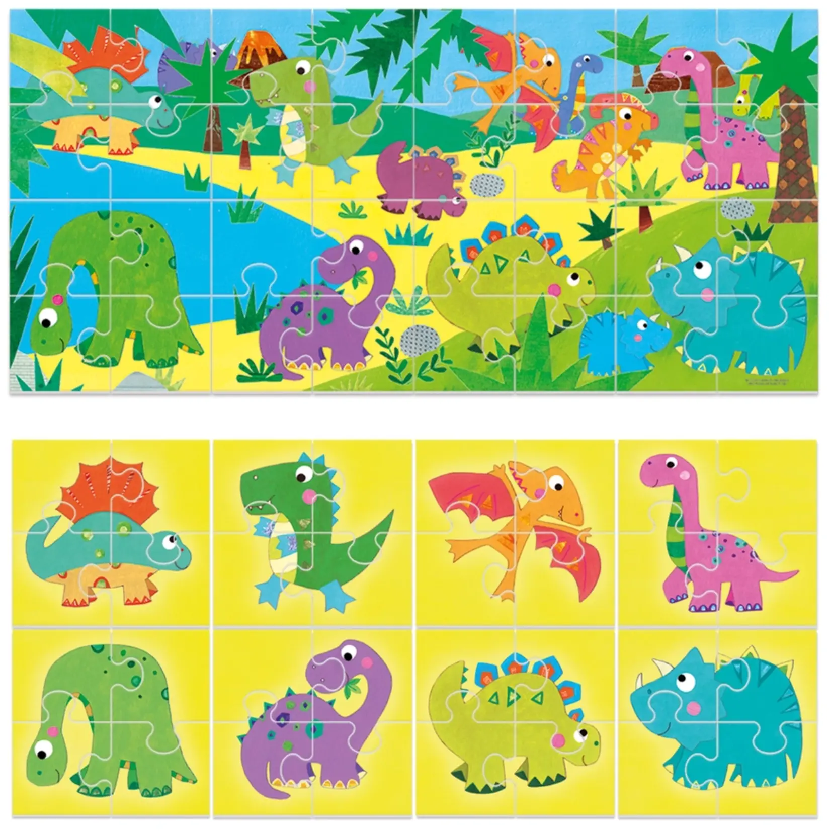 Puzzle 8+1 Dinosaurs - Educational Toy for Toddlers
