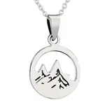 "Top of the World" Sterling Silver Mountain Pendant
