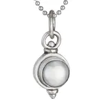 June Birthstone: Pearl - Sterling Silver Necklace